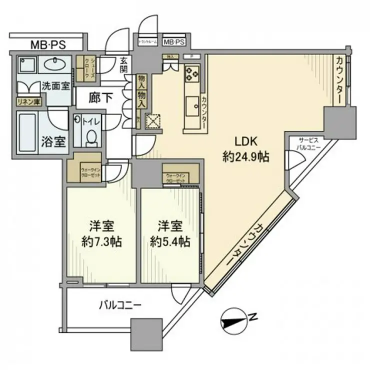 ザ・センター東京 6階階 間取り
