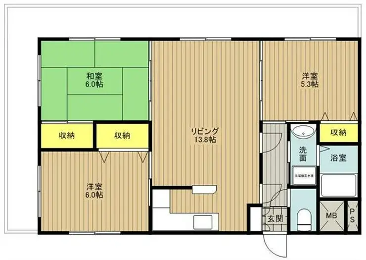 リヴィエール船堀 5階階 間取り