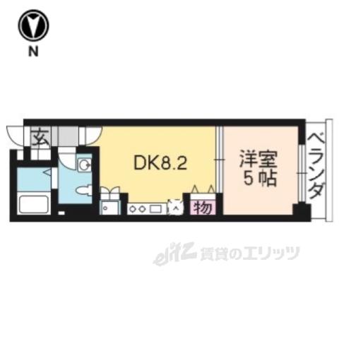 MORE七条(1LDK/3階)の間取り写真