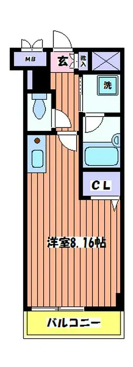 88TEES立川 4階階 間取り