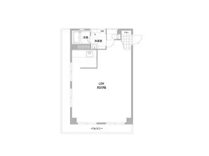 ブラザーマンション湯浅(ワンルーム/3階)の間取り写真