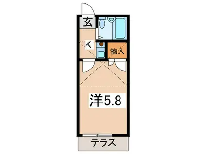 ABLE HIRATSUKA(1K/1階)の間取り写真