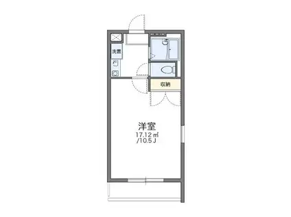 レオパレス神西(1K/3階)の間取り写真