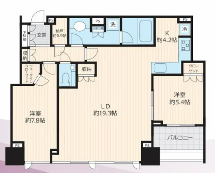 シティタワー有明 22階階 間取り