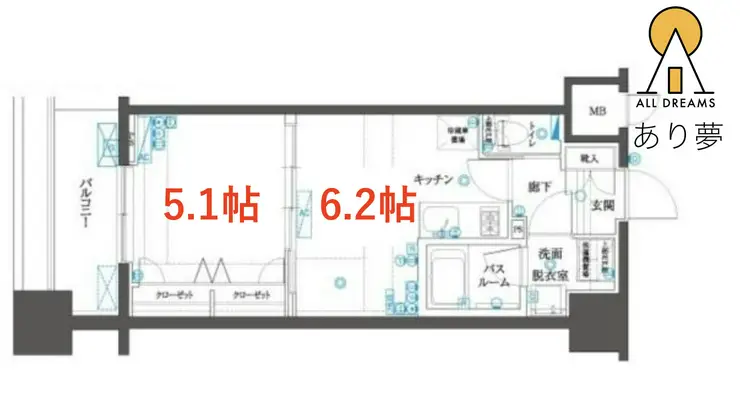 フェニックスヨコハマスクエア 5階階 間取り