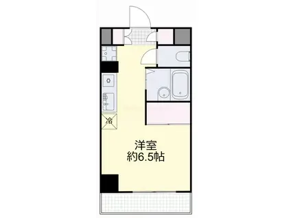 GV備岡(ワンルーム/6階)の間取り写真