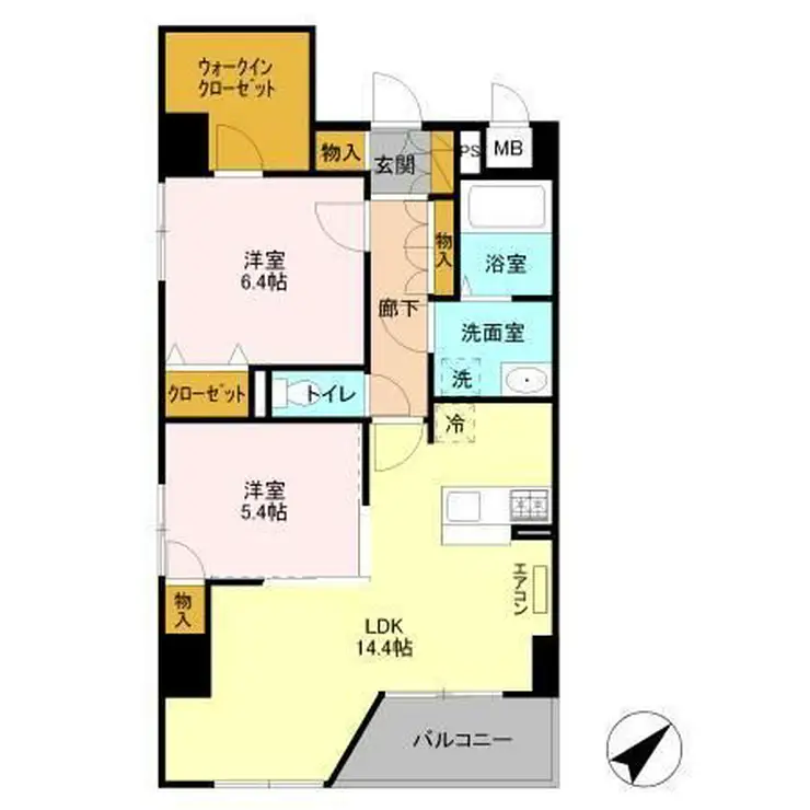 Murray Hill 7階階 間取り