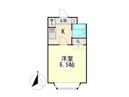 MAYA桜ビレッジ(1K/1階)の間取り写真