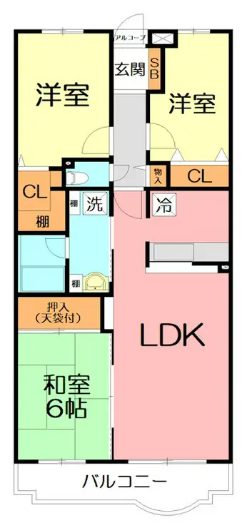 メゾンベール壱番館 5階階 間取り