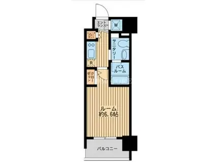 ダフィット門前仲町(1K/8階)の間取り写真