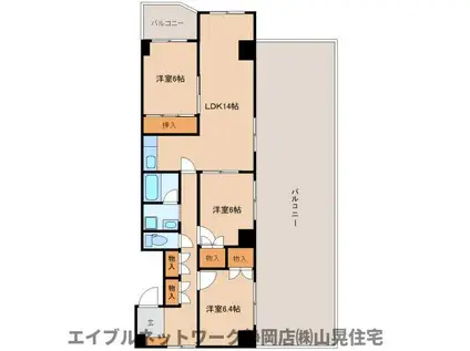 MYコーポ(3LDK/3階)の間取り写真