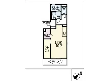 ANTHEM(1LDK/1階)の間取り写真