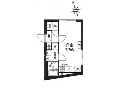 レピュア青砥レジデンス(ワンルーム/4階)の間取り写真