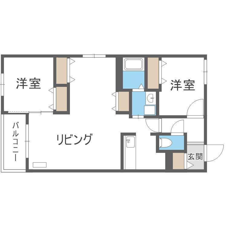 K・Sー11(3LDK/2階)の間取り写真