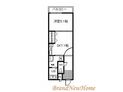 フジパレス杉本町I番館(1DK/1階)の間取り写真