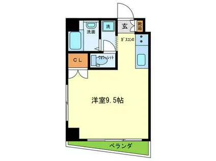 SWEETNESS HOUSE(ワンルーム/4階)の間取り写真