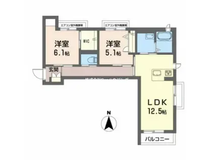 BEREO COMFORT KITASHIMADA(2LDK/3階)の間取り写真