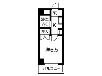 AVORIO上矢田(1K/1階)の間取り写真