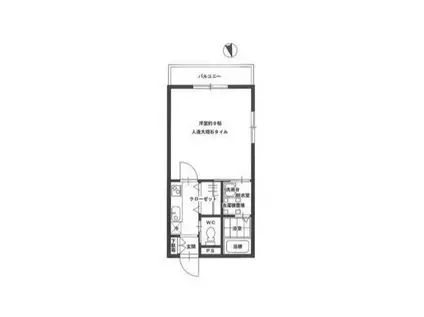 GEM駒込(1K/3階)の間取り写真