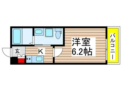 COPPE HOUSE(1K/3階)の間取り写真
