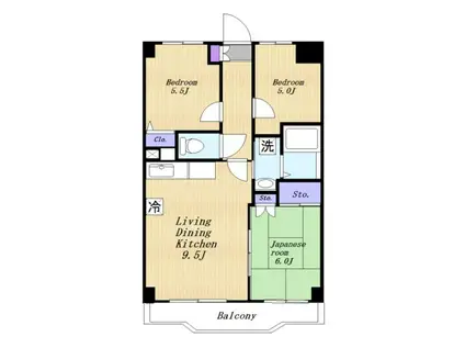 リエル鷺沼(3LDK/4階)の間取り写真