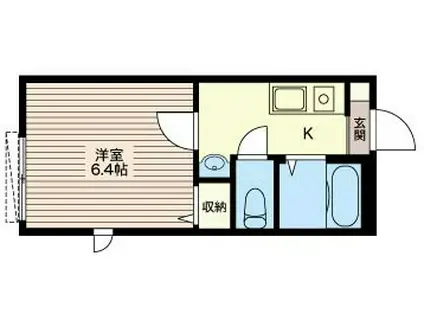 WILL光が丘(1K/1階)の間取り写真