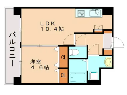 プルミエ・ネージュ(1LDK/4階)の間取り写真