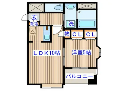 EGLANTYNE(1LDK/6階)の間取り写真