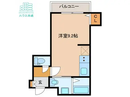 NSK出島マンション(ワンルーム/7階)の間取り写真