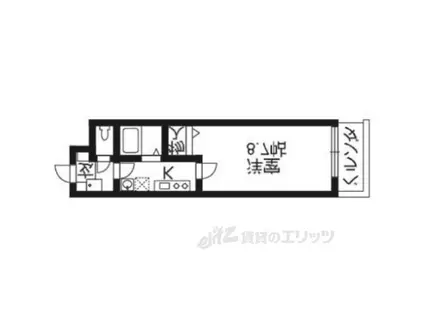 ビレイユ真英七条本町(1K/2階)の間取り写真