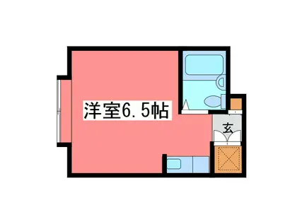 ロイヤルハイツ(ワンルーム/3階)の間取り写真