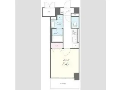 ピノ・アガタ岐阜駅前(1K/2階)の間取り写真