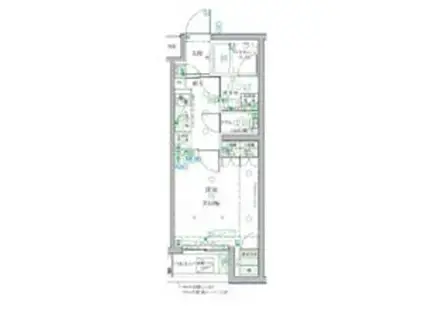 クレヴィスタ祖祖師ヶ谷大蔵(1K/4階)の間取り写真