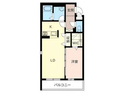 カルチェ菱東(1LDK/3階)の間取り写真