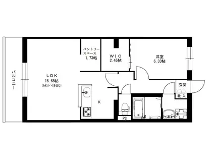 ELPIS・KIRA(1LDK/4階)の間取り写真