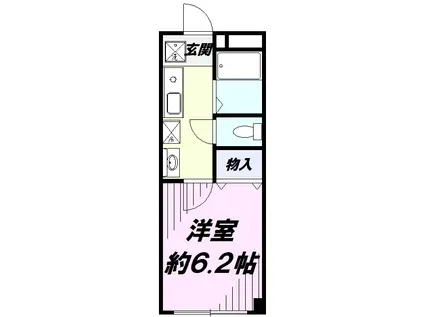 メゾン・ド・エクレール(1K/2階)の間取り写真