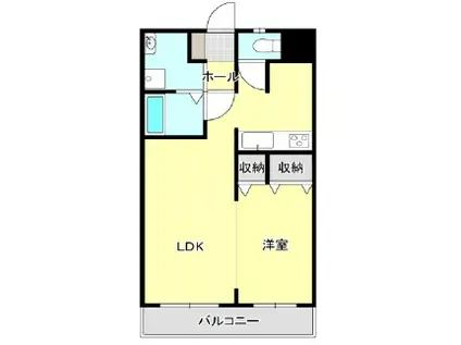 サンライフ ケンズ ヴィラ(1LDK/3階)の間取り写真