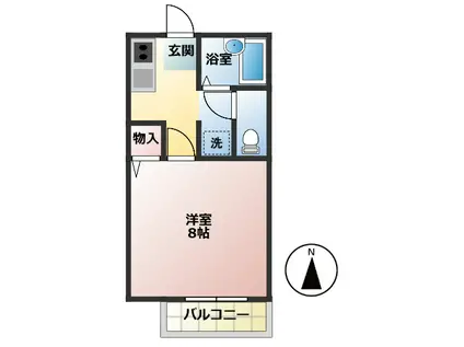 フォーユーパレス御幸(1K/2階)の間取り写真