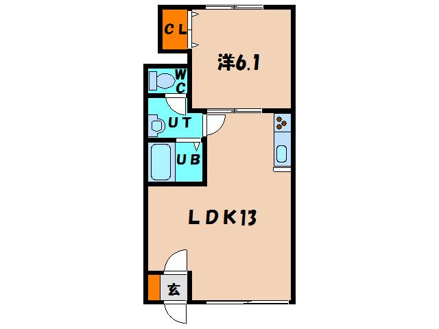 レストはまなす港(1LDK/2階)の間取り写真