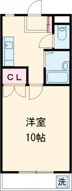 LUNARIAS(1K/2階)の間取り写真
