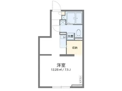 アルクメルベーユ(ワンルーム/1階)の間取り写真