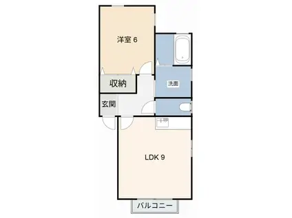 エースメゾン(1LDK/2階)の間取り写真