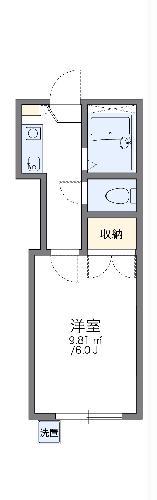 レオパレス沖野上PART2(1K/1階)の間取り写真