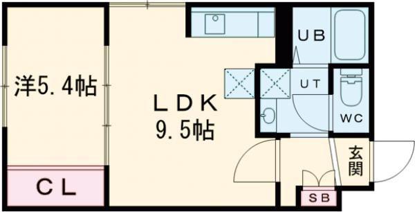 BARREL37(1LDK/1階)の間取り写真