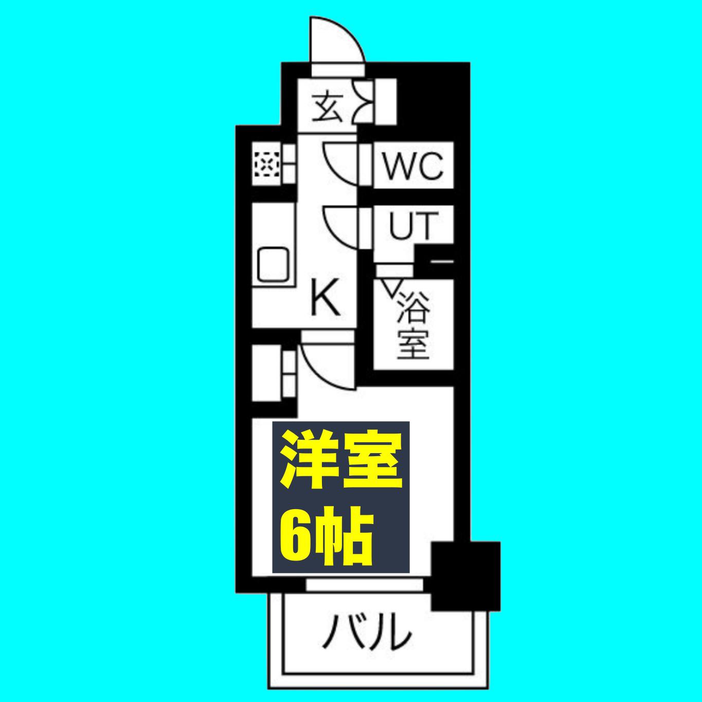 エステート金山(1K/6階)の間取り写真