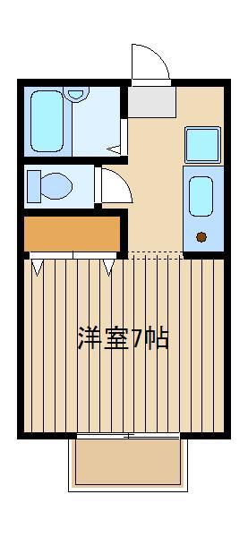 マツノキ30(ワンルーム/2階)の間取り写真