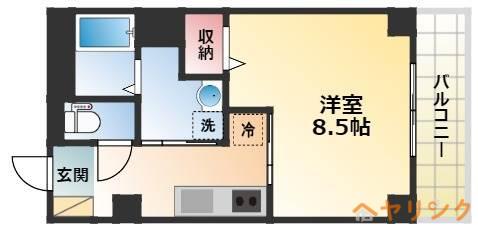 K.BUILD(1K/2階)の間取り写真