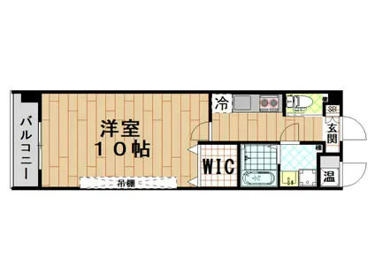 ライトステージ(1K/2階)の間取り写真