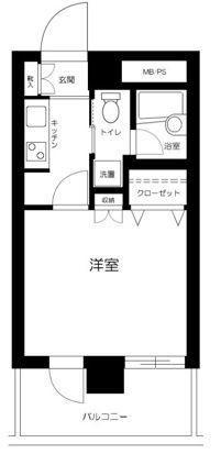 ディム錦糸町(1K/5階)の間取り写真