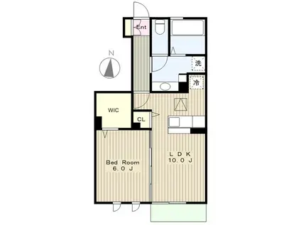 GRAND CHARIOT-グランシャリオ-(1LDK/1階)の間取り写真